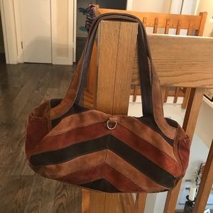 Lucky brand suede patch work